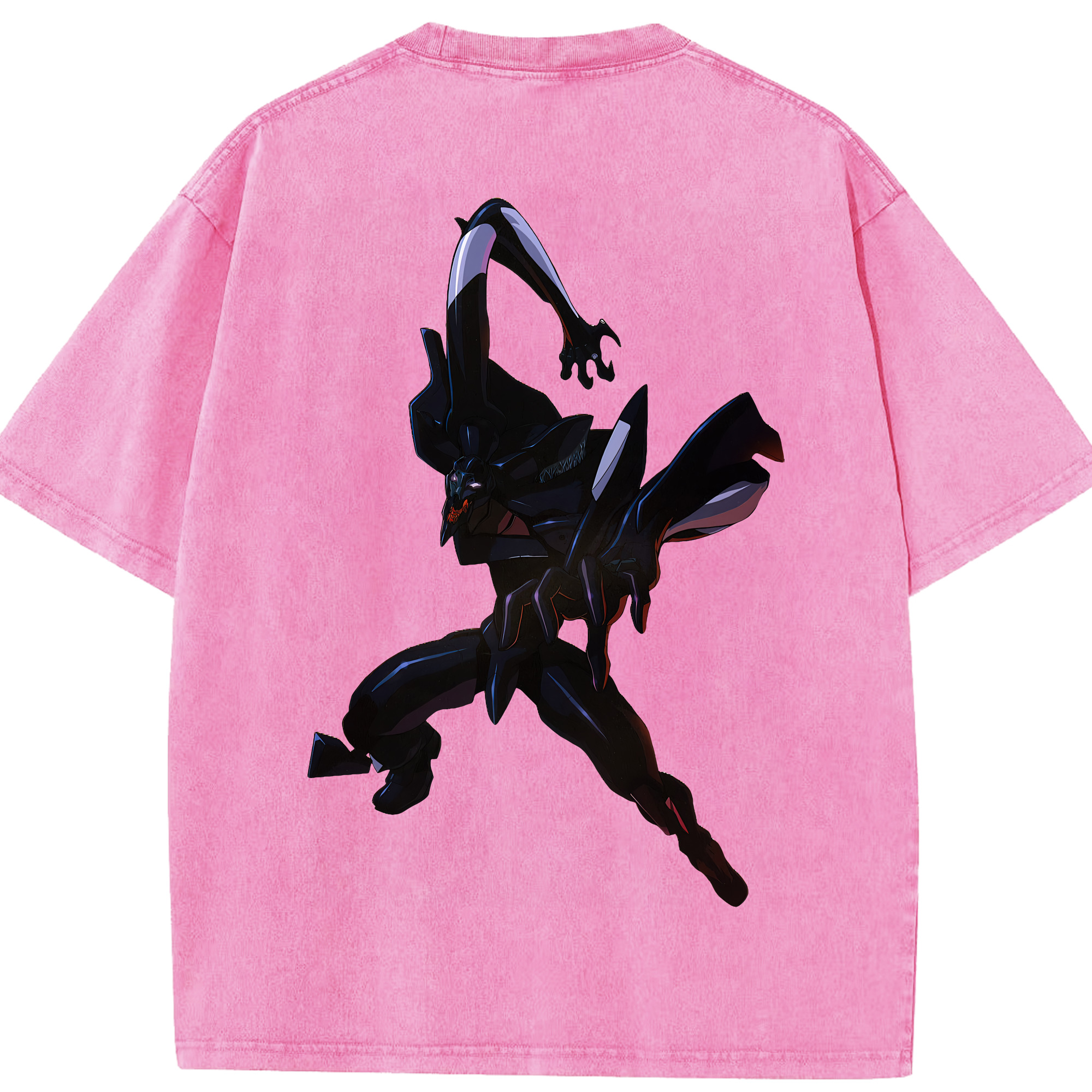 （画像用） EVA 新世紀エヴァンゲリオン 綿100% ヴィンテージ風 半袖Tシャツ（背面プリント）